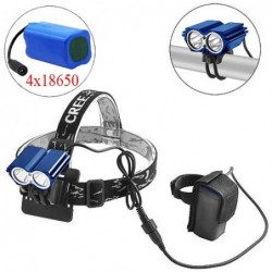 Велофонарь + на лоб F09-2T6, услиленный 4х18650, ЗУ 220V,...