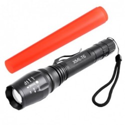 Фонарь Police 8668-T6, 2x18650, красный диффузор, zoom,...