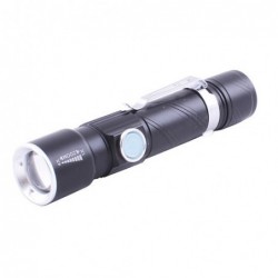 Фонарь Police 802-T6, 1х18650, зажим, zoom, ЗУ microUSB, Box