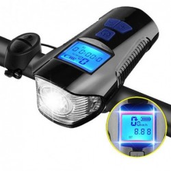 Велофара с компьютером и сигналом XA-585-T6+2LED,...