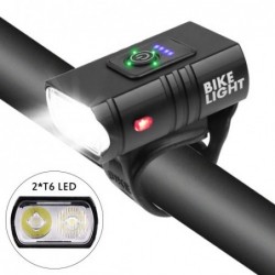 Велофонарь BK-02Pro-2XPE ULTRA LIGHT, ALUMINUM, индикация...